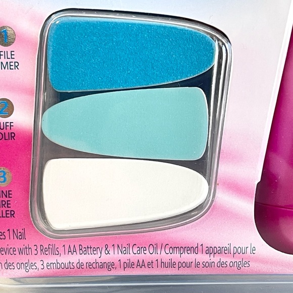 Amope Electric Nail Care System w/ 3 File Options and Nail Oil ~ New - Picture 5 of 5